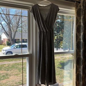 striped jump suit